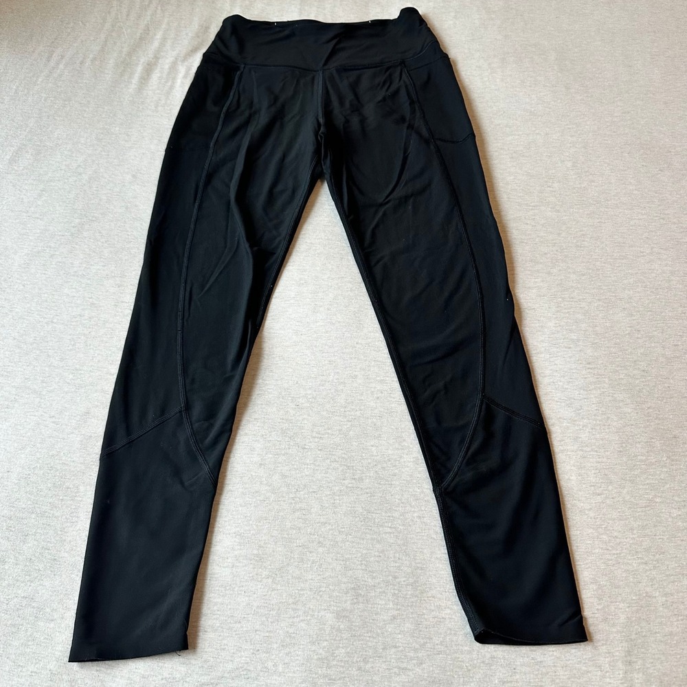 Victorias Secret Knockout Tight‎ Leggings Black High Rise Side Pockets Mens M